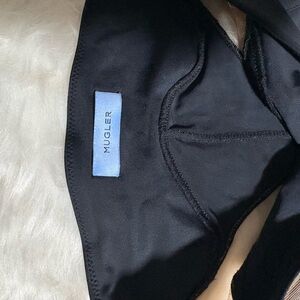 Mugler Black and Nude Leggings